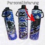 Trinkflasche/Tumbler 2 Aufsätze Cup 20oz - Cheer Pack Cheerleader Katze PERSONALISIERUNG
